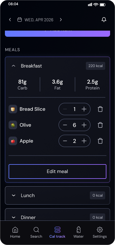 Item added confirmation